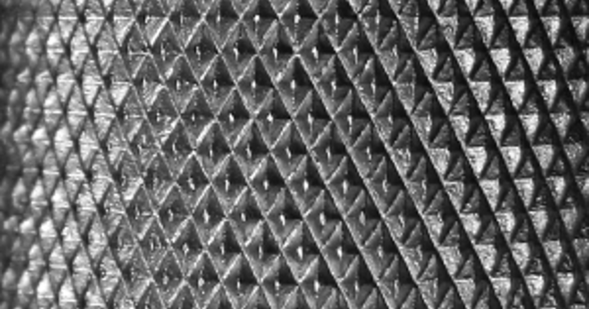 Why cut knurling patterns is the dinosaur of die casting